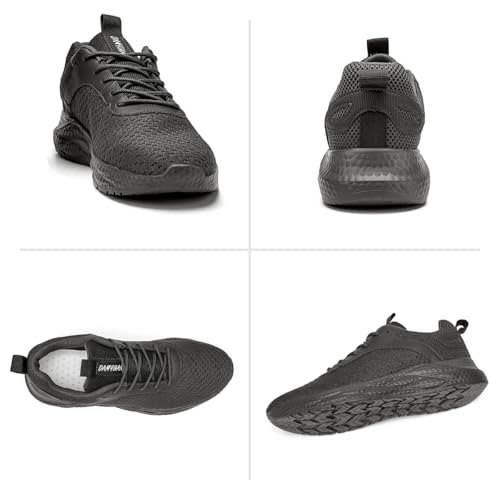 Image of Mens Sneakers Slip on Walking Running Shoes Sneakers Outdoor Gym Fitness Sport Anti Slip Breathable Comfortable Skin-Friendly Fashion Casual Dark Gray US 8