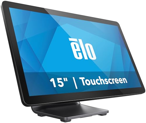 Image of Elo 1504L 15 inch Touchscreen Monitor with Stand | TouchPro PCAP 10 Touch, Anti-Glare Glass, 1920 x 1080, Black