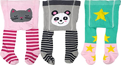 unbekant Baby Strumpfhose Leggings aus Baumwolle 3er Set Kinder-Strumpfhosen - 2790 (62/68) Cover