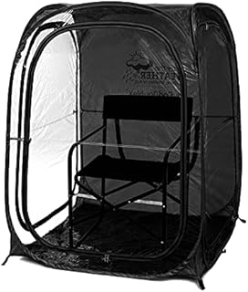 Under the Weather MyPod 2XL Pop-Up Weather Pod, Protection from Cold, Wind and Rain (Black)