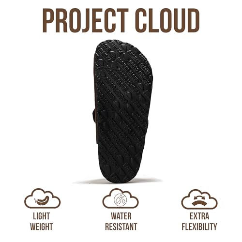 Image of Project Cloud 100% Genuine Leather Footbed Clogs for Women - Memory Foam Arch Support Slippers for Women - Trendy Slip-ons Women's Mules & Clogs Sandals