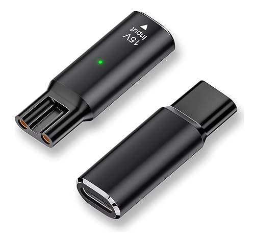 Panlouting USB-C Ladeadapter 15V HQ8505 mit LED Licht f&uuml;r Philips Series 3000, 5000, 7000, MG7720, MG7790 OneBlade QP6520 QP6650 BG5020 HC7650 | Nicht f&uuml;r OneBlade 4,3V 5V 8V