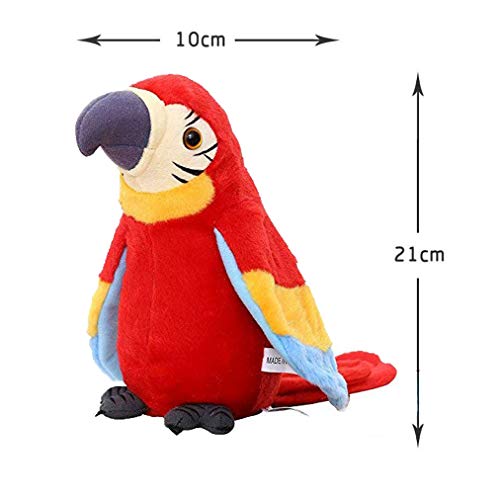 Image of Talking Parrot No Matter What You Say Will Repeat Funny Learning Good Helper Bring Happinessparrot Toys Speaking Parrot.Multifunctional Electric Plush
