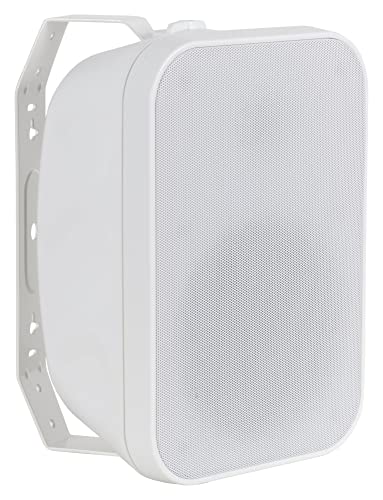 McGrey OLS-651WH Outdoor-Lautsprecher - Zwei-Wege-System - IP56 - Für Restaurant, Biergarten, Terrasse und Garten - 6,5 Woofer und 1 Hochtöner - 60 Watt - Für 70/100V-Betrieb geeignet - Weiß