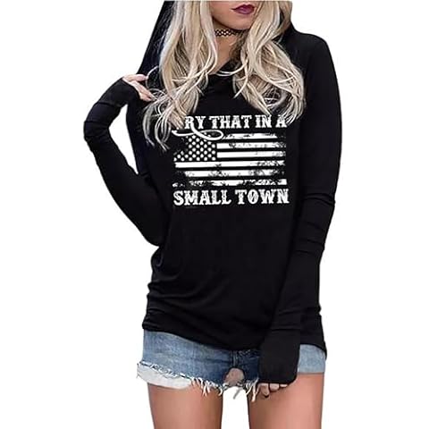 Women's American Flag Hoodie for Independence Day Cover