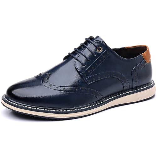 Zapatos de vestir cómodos estilo Oxford con suela antideslizante para caminar seguro
