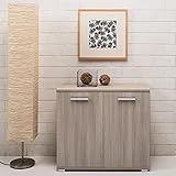 PRODOTTO IN KIT DA MONTARE KLESIA Mobile credenza multiuso 90 cm in legno nobilitato Madia mobile moderno 90xh80x45 (Olmo)
