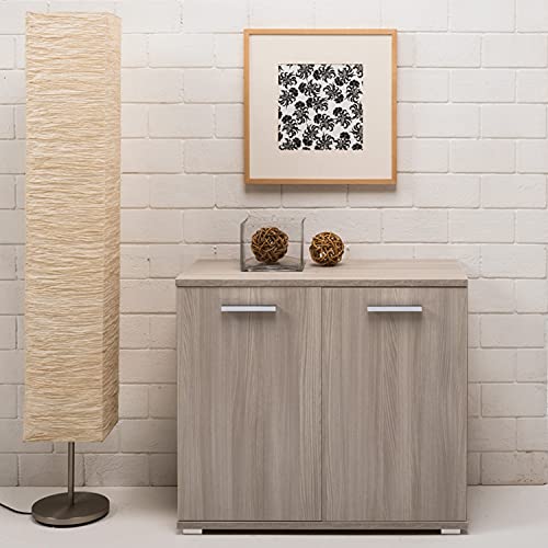 PRODOTTO IN KIT DA MONTARE KLESIA Mobile credenza multiuso 90 cm in legno nobilitato Madia mobile moderno 90xh80x45 (Olmo)