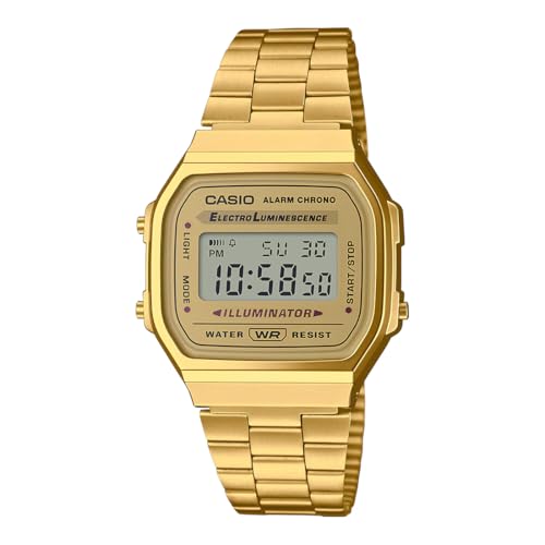 Casio Vintage A168WG-9WDF Digital Gold Dial Unisex (D169) - Image 2