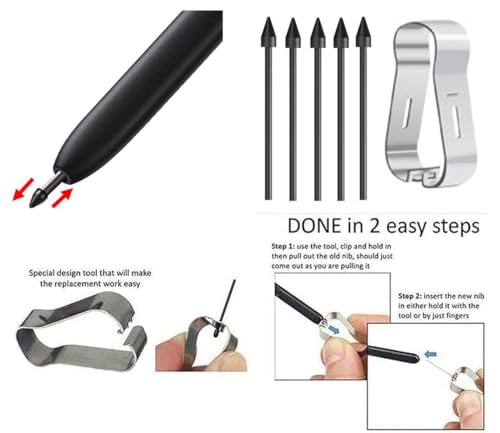 Image of S Pen S23 Ultra [withBluetooth] Compatible with Samsung Galaxy S23 Ultra 5G All Version, Stylus Touch S Pen Replacement, Silver Top Matches Sky Blue & Lime Phones (Silver)