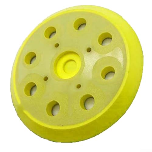 Almohadilla de respaldo de 4 clavos de 8 agujeros de 146 mm para lijadora orbital, almohadilla de respaldo de lijado de goma para amoladora eléctrica, accesorios para herramientas eléctricas