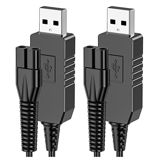 USB Charger Compatible with Wahl Colour Pro Cordless Clipper 2 Pack, Ancable 3.5V Charger for Wahl Trimmer Colour Pro 9649 Cordless Clipper Shaver Power Supply Trimmer