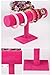New Wayzon Rose Velvet Bracelet T-Bar Display Bangle Tower Jewelry Watches Organizer