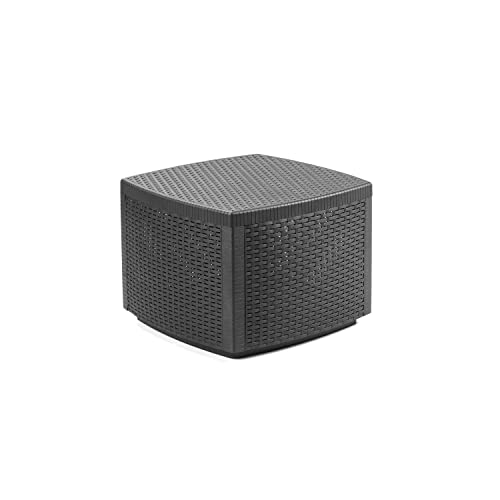 duehome Mesa de Centro/Baúl Exterior, Mesa Polipropileno, Mesa Auxiliar Outdoor, Modelo Kilu, Acabado en Antracita, Medidas: 53 cm (Largo) x 53 cm (Ancho) x 40 cm (Alto) - imagen 4