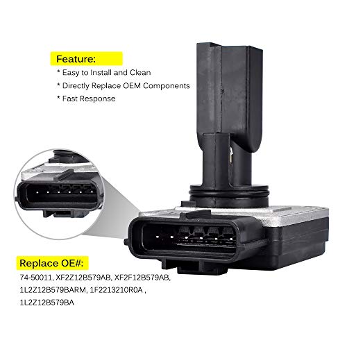 Faersi Mass Air Flow Meter Sensor Maf 74-50011 Xf2F12B579Ba Replace For 2001-2004 Ford Mustang Focus Mazda Tribute B3000 B4000 1999-2003 Explorer 2001-2003 Ranger,1999-2006 Mercury 3.0L 3.8L Maf #TOP1