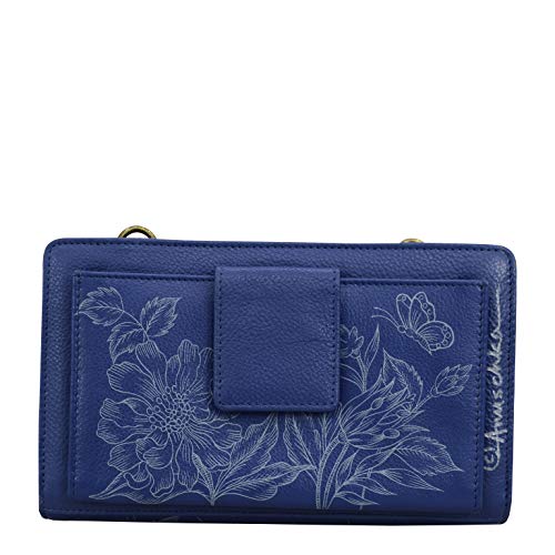 Image of Anuschka Women's Leather Wallet - Hand-Painted Genuine Leather Wallet with RFID Protection - 1149, Garden of Delights