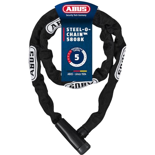 ABUS Kettenschloss Steel-O-Chain 5805K – Fahrradschloss aus Stahl –...