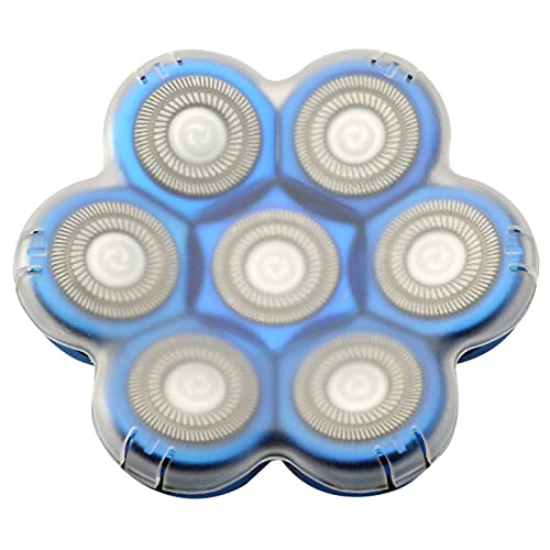 Mawaer Upgrade 7 Blades Head Shaver Replacement Head Blades For Freedom Groom*** Aidallswel And Most Mainstream Brands Head Shaver Electric Shaver Replacement Head (7 Blue) #TOP5