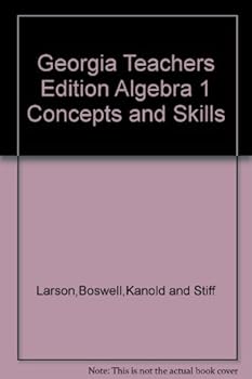 Hardcover Georgia Teachers Edition Algebra 1 Concepts and Skills Book