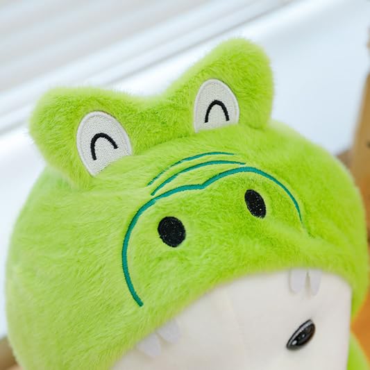 Image of SCOOBA Cap Bear with Avocado Dress bonbon Soft Toys for Kids Babies 35cm Medium (Bear with Avocado bonbon)