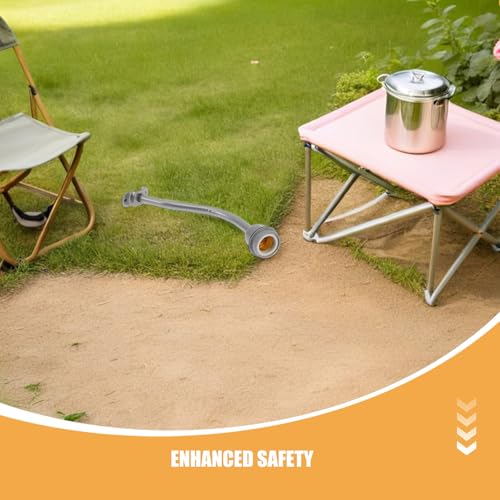 Accessoire pour lampadaire jardin robuste en fer noir E27 - 7