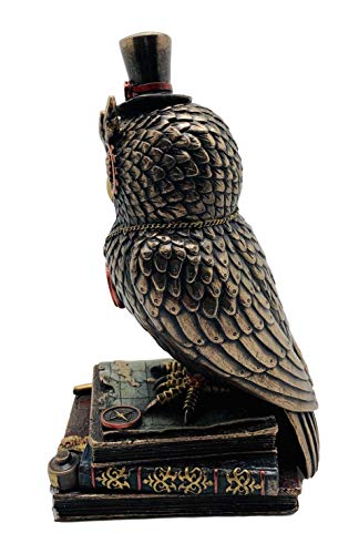 Estatua Búho Steampunk Bronce 8.13 pulg Veronese miniatura 4