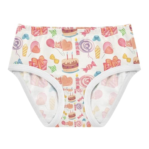 Colorful Birthday Cakes Toddler Girls's Underwear 2T 202c1446