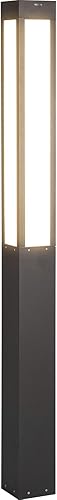 Miniatura 8 de Luz de camino de paisaje, 71 pulgadas moderna al aire libre LED de lujo Bolardo iluminación con IP54 impermeable para césped, patio, entrada, camino