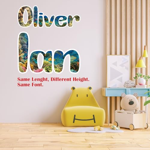 Vinilo Decorativo Personalizado Nombre para Pared Infantil miniatura 5