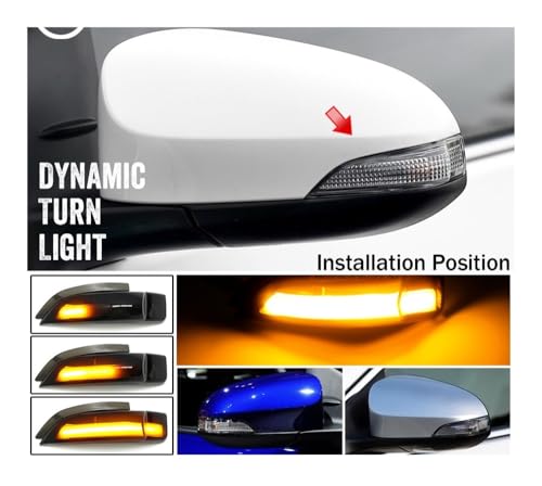 Clignotants dynamiques LED pour rétroviseur extérieur de Camry