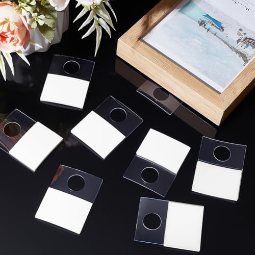 Image of BENECREAT 50Pcs Picture Hangers Adhesive Foamboard Hanger, 2.5x1.8inch Picture Hanging Adhesives for Photo, Art Painting Hanging, Home Decor Hanging Accessories