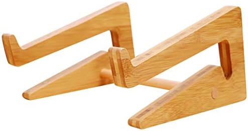 MTWhirldy Laptop Stands, Computer Stand for Desk Riser MacBook Stands Laptop Mounts Cooling Compatible with 13-17inch Notebook Computer Bamboo (for 13-17inch)