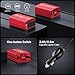 BESTEK 300W Car Power Inverter with 65W USB-C and QC3.0 Ports - 12V DC to 110V AC Converter for Vehicles with Multi-Protection - Red