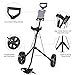 MEDIMALL Mayjooy Golf Push Pull Cart, 2 Wheels Foldable Lightweight Golf Trolley Cart w/Scoreboard, Collapsible Golf Push Cart w/Foot Brake, Ideal for Golf Club Court