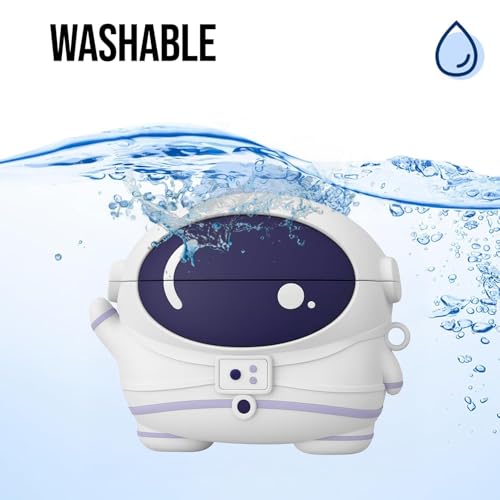 Image of Cartoon Silicone Case Cover Compatible for OnePlus Nord Buds 3 | 3 Pro (Astronaut, Lanyard)
