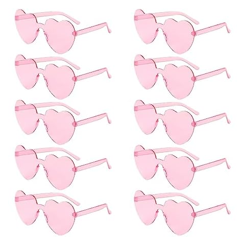 HZZXCH Trendy Pink Heart Sunglasses Cover
