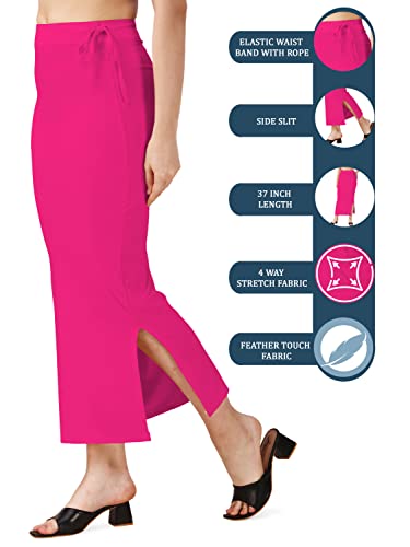 Image of Mehrang Microfiber Saree Shapewear Petticoat for Women, Cotton Blended Shape Wear Dress for Saree
