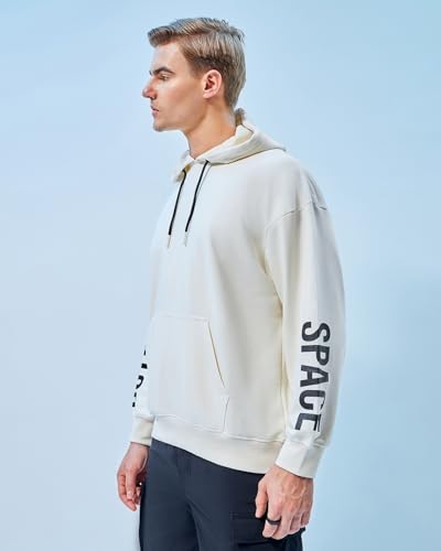 Image of Bewakoof Men's Cotton Blend Official Dc Merchandise Graphic Printed Oversized Fit Full Sleeve Terry Hoodies