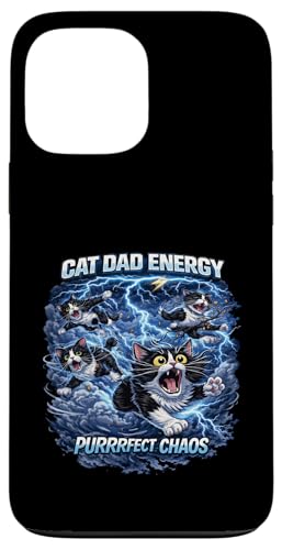 Cat Dad Energy Quote, Cat Dads Cat Humor Fathers Felines �X�}�z�P�[�X iPhone 13 Pro Max �p