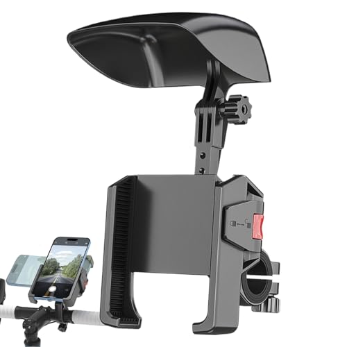 Soporte de teléfono para bicicleta, soporte giratorio de 360°, agarre antideslizante e impermeable, abrazadera de manillar a prueba de golpes, ajuste para ciclismo, motocicleta, sendero, urbano