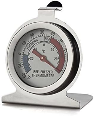 Jonkey Stainless Steel Dail Dial Type Thermometer for Refrigerator Fridge Freezer Kitchen Use