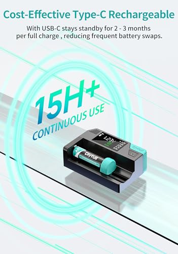 Image of Dlypow Magnetic Battery Tester for AAA AA C D 9V, Button Cell & Rechargeables