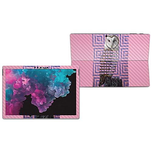 Image of MIGHTY SKINS MightySkins Carbon Fiber Skin for Microsoft Surface Pro 6 - Owl Maze | Protective, Durable Textured Carbon Fiber Finish | Easy to Apply, Remove, and Change Styles | Made in The USA