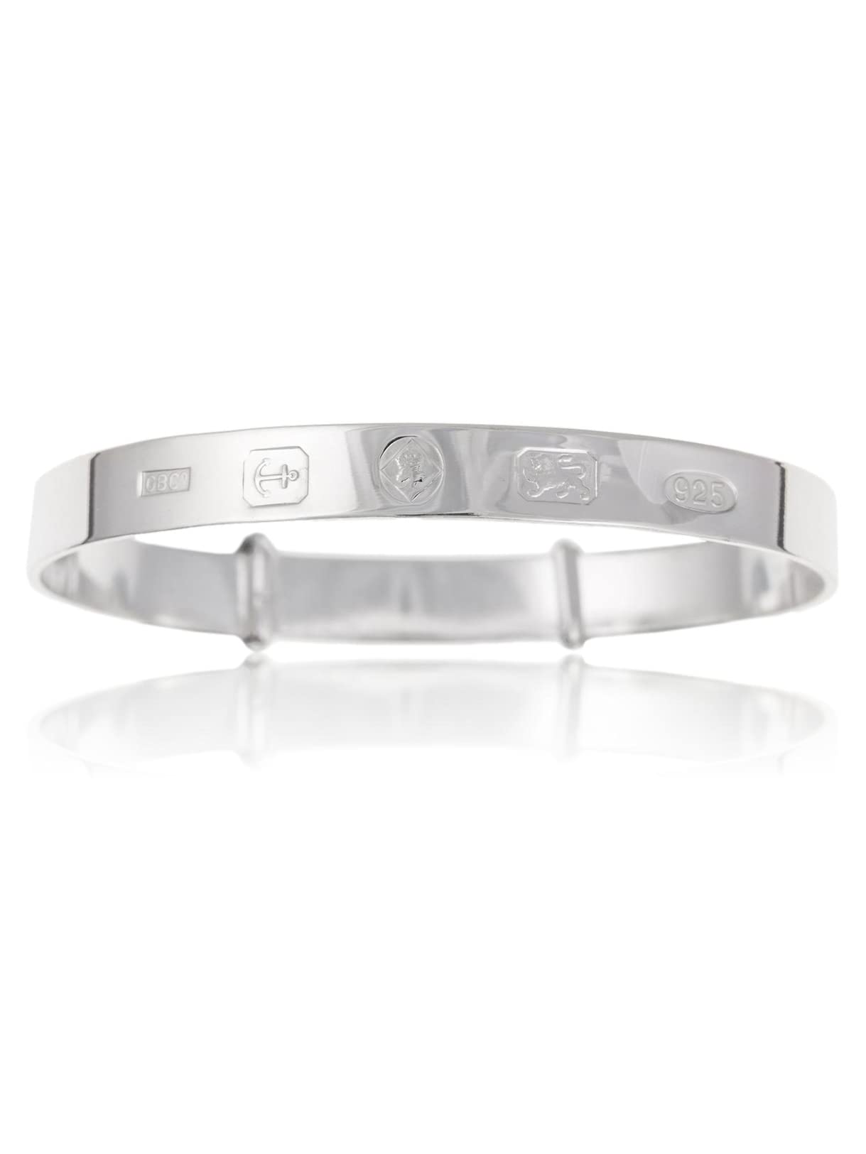 6 mm di larghezza caratteristica Hallmark espansioneespandibile Baby – Bracciale rigido in argento Sterling 925 – disponibile in 5 misure – Scatola regalo in omaggiosacchetto regalo, Argento,