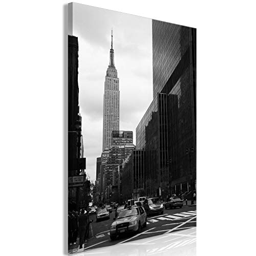 murando Cuadro en Lienzo New York 30x45 cm 1 Parte Impresión en Material Tejido no Tejido Impresión Artística Imagen Gráfica Decoracion de Pared - Ciudad Panorama Manhattan d-B-0246-b-a