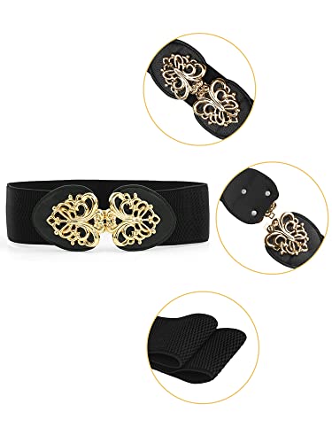 Allegra K Women Novelty Waist Belt Black2