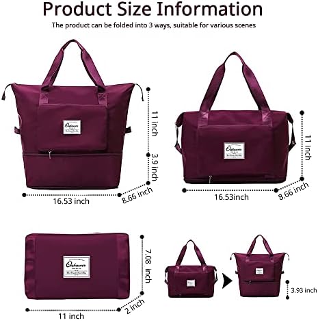 Expandable Travel Duffel Bag – Large Capacity