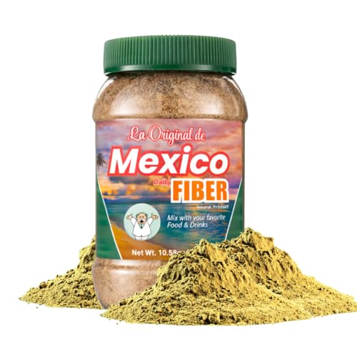 La Original de Mexico Daily Fiber Powder 300g (10.58 oz) Natural Plant-Based Easy Mix Fiber for Drinks Smoothies & Food Non-GMO & Additive Free