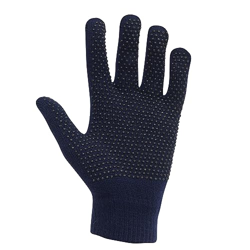 Dublin Magic Pimple Grip Riding Gloves, Navy, Childs One Size