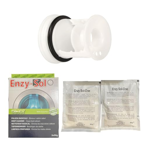 Jcspares® - Filtro Tappo Pompa Scarico Per Lavatrice + Kit Pulizia Anticalcare Cattivi Odori Muffe Per Lavatrice Compatibile Con Beko Per Modelli: D27